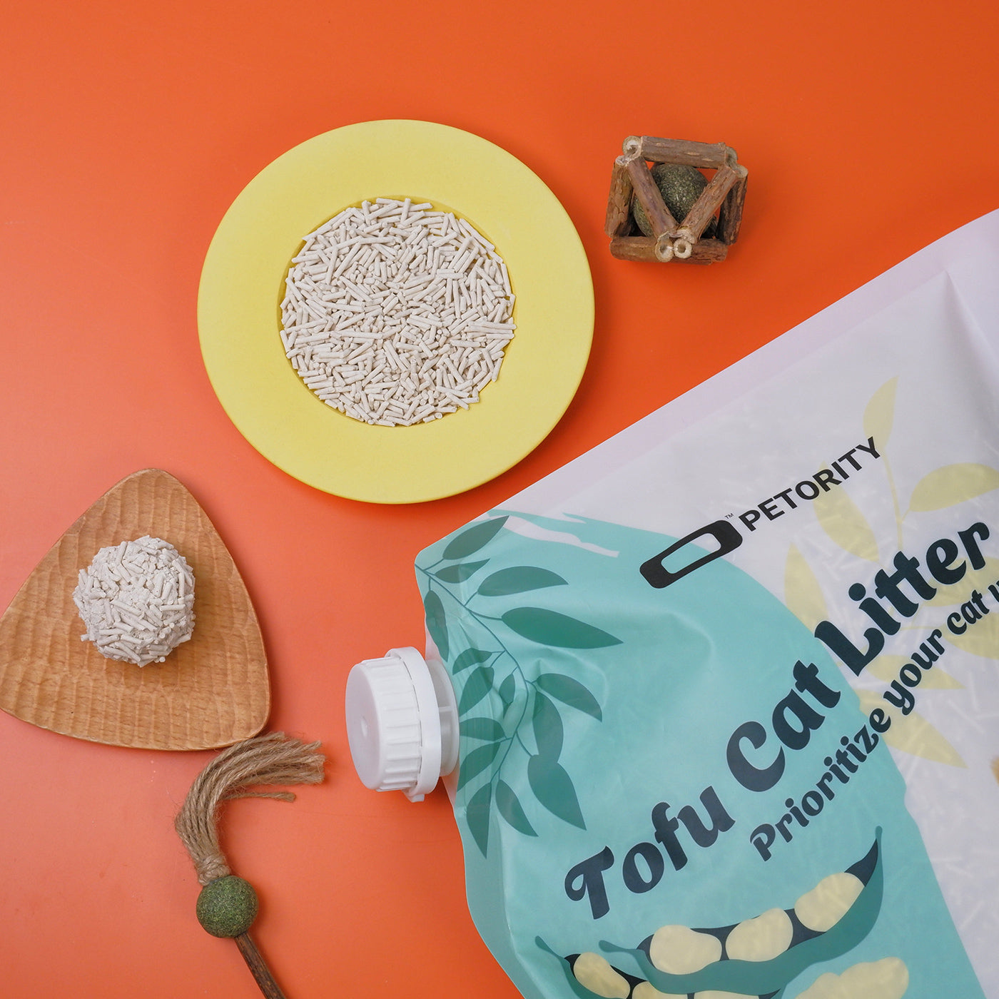 PETORITY TOFU CAT LITTER-3KG